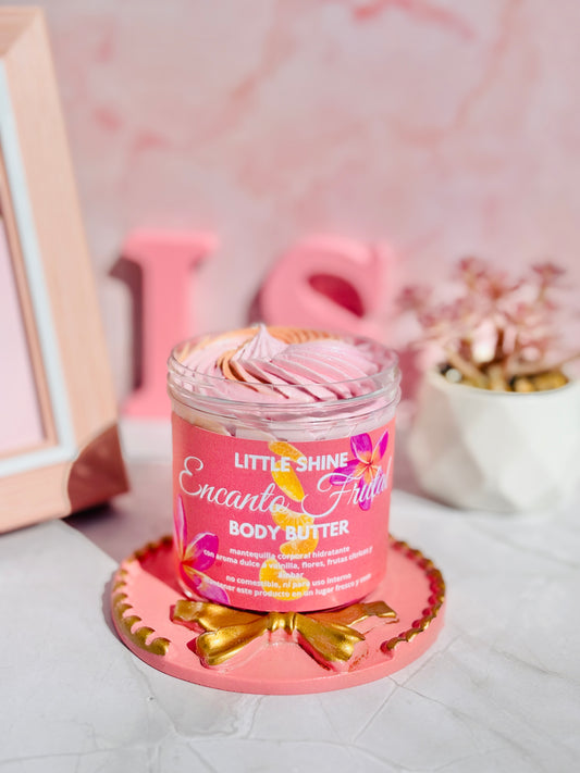 Encanto frutal body butter (mantequilla aroma a vainilla con mandarina)